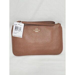 Coach Brown Wristlet Clutch